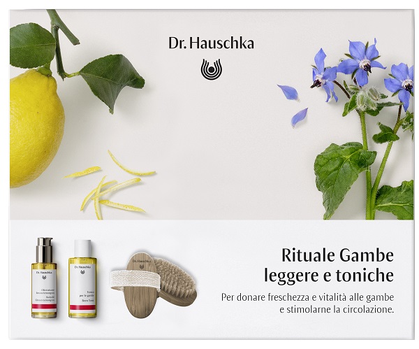Dr hauschka rituale gambe leggere 1 tonico gambe 100 ml + 1 olio trattante limone lemongrass 75 ml
