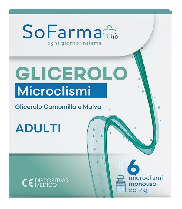 Glicerolo microclismi adulti 9 g 6 pezzi sofarmapiu'
