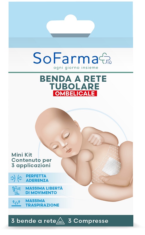 Benda a rete tubolare sofarmapiu' ombelicale 3 metri tesi