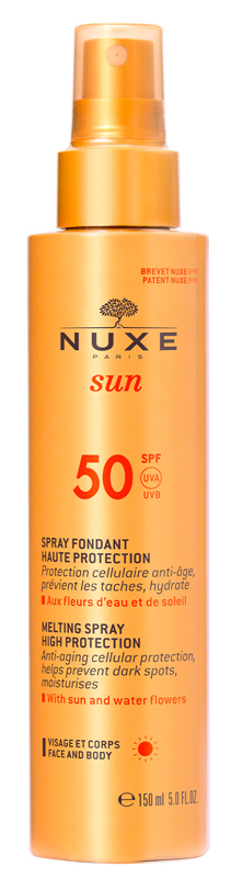 Nuxe sun spray solare viso e corpo alta protezione spf50 150 ml