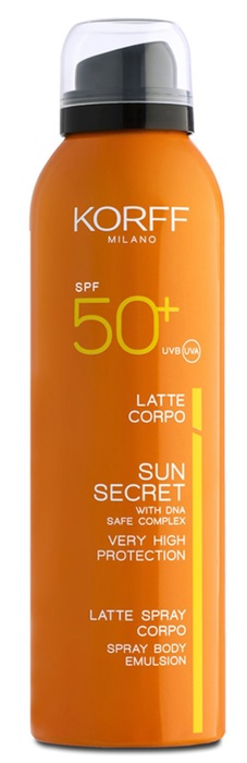 Korff sun secret latte spray corpo spf50+ 200 ml
