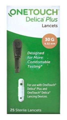 Lancette pungidito onetouch delica plus 25 pezzi