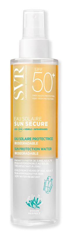 Sun secure eau solaire spf50 200 ml