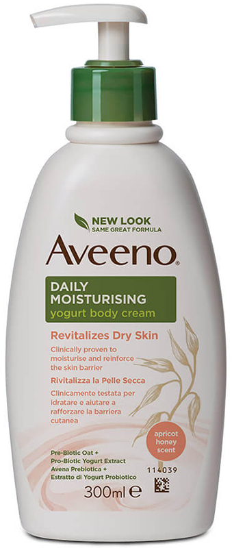 Aveeno Daily Moisturising Crema Corpo Yogurt Albicocca/Miele 300ml