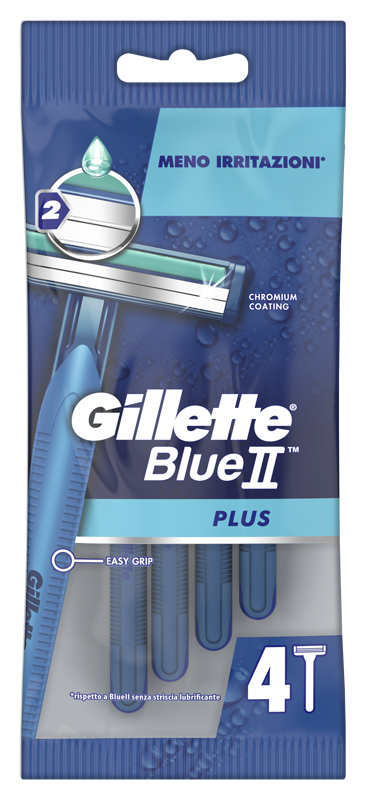 Gillette blue ii usa&getta plus 4 pezzi