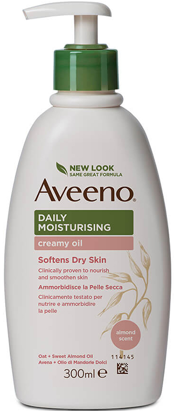 Aveeno Daily Moisturising Crema Olio Idratante Corpo Profumo Mandorla 300 ml