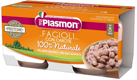 Plasmon omogeneizzato fagioli borlotti 2x80 g
