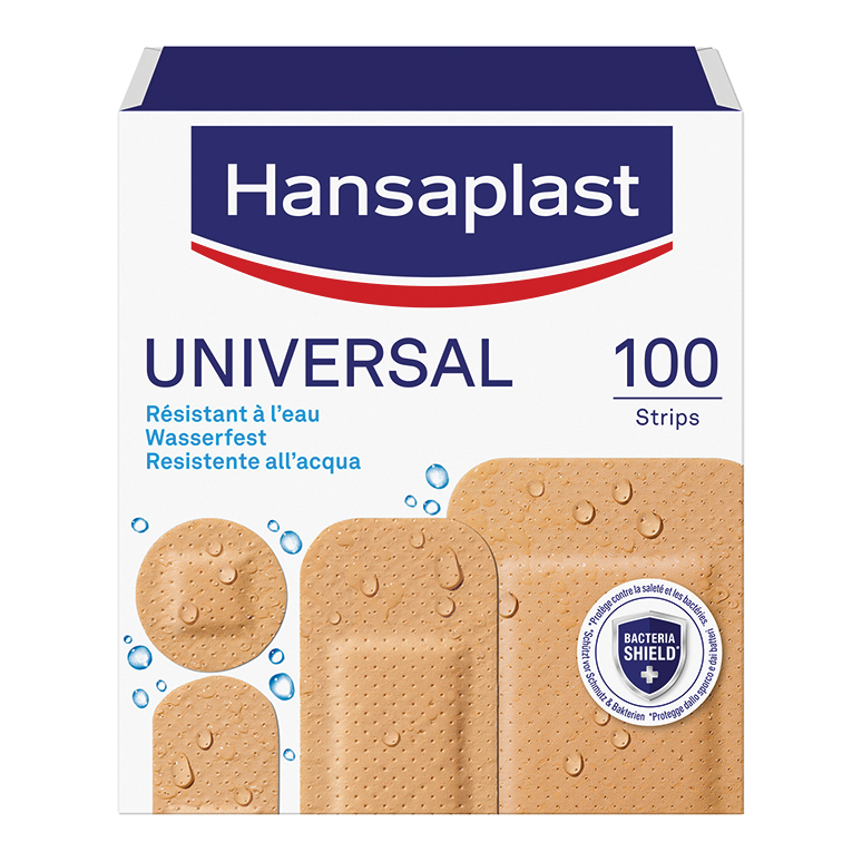 Cerotti hansaplast universal plastic 100 pezzi