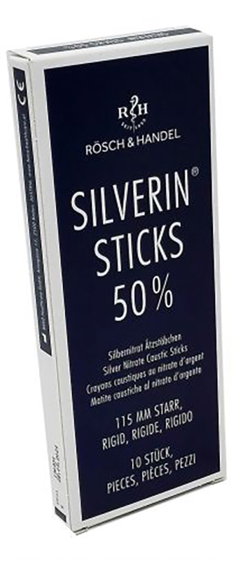 Silverin sticks 50% matita caustica al nitrato d'argento rigido 115mm