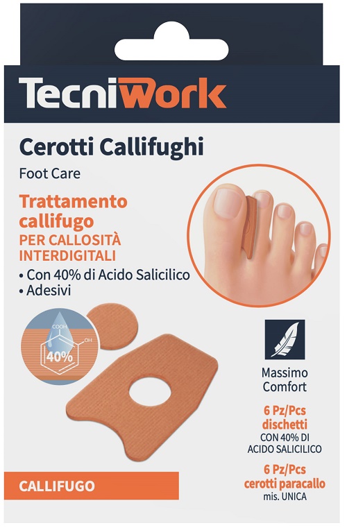Cerotto callifugo interdigitale 6 pezzi + 6 dischetti