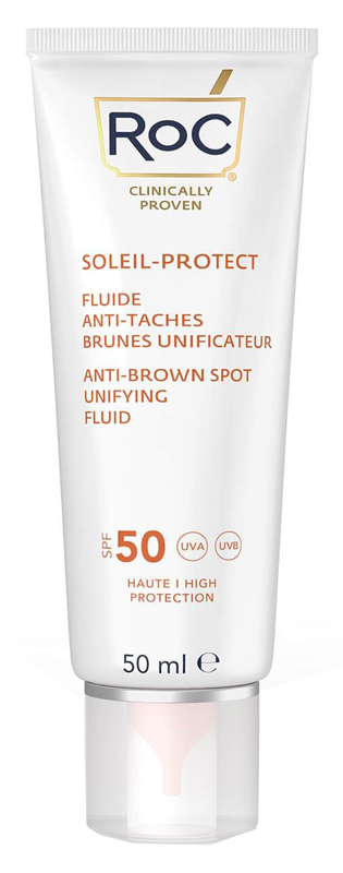 Roc fluido solare viso spf 50+ antimacchie brune 50 ml