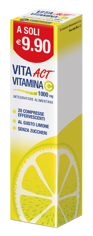 Vitamina c act 1000 20 compresse effervescenti