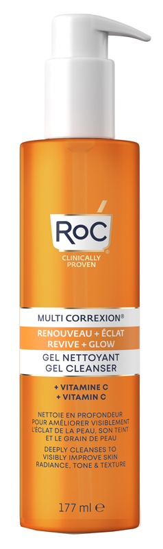Roc multi correxion revive + glow gel detergente