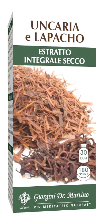 Uncaria-lapacho estratto integrale secco 180 pastiglie