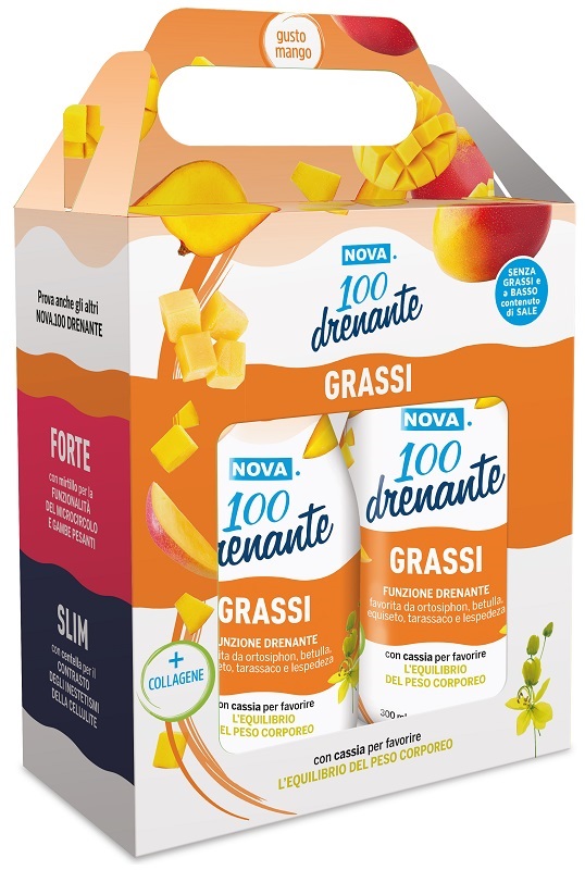 Nova 100 drenante grassi cassia bipack 2 x 300 ml
