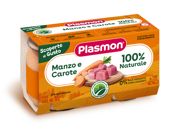 Plasmon Omog Manzo Carote 2pezzi