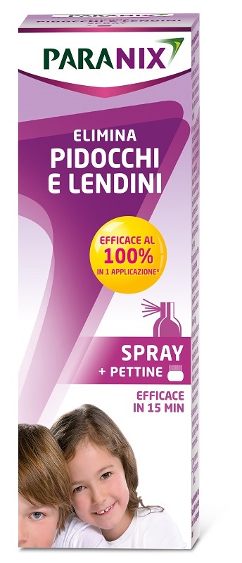 Spray paranix trattamento antipediculosi 100 ml + pettine regolamento mdr
