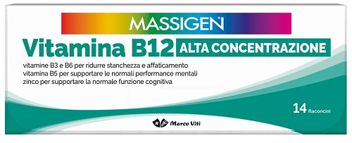 Massigen Dailyvit Vitamina B12 Alta Concentrazione 14 Flaconcini