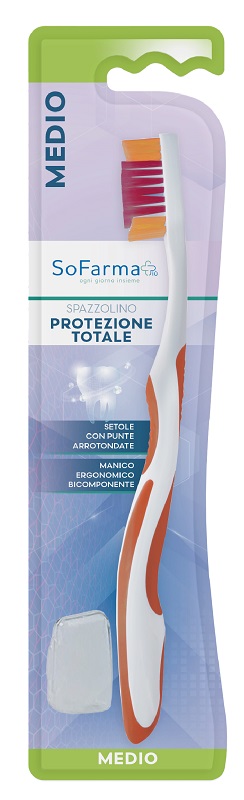 Sofarmapiu' spazzolino total protection setole medie
