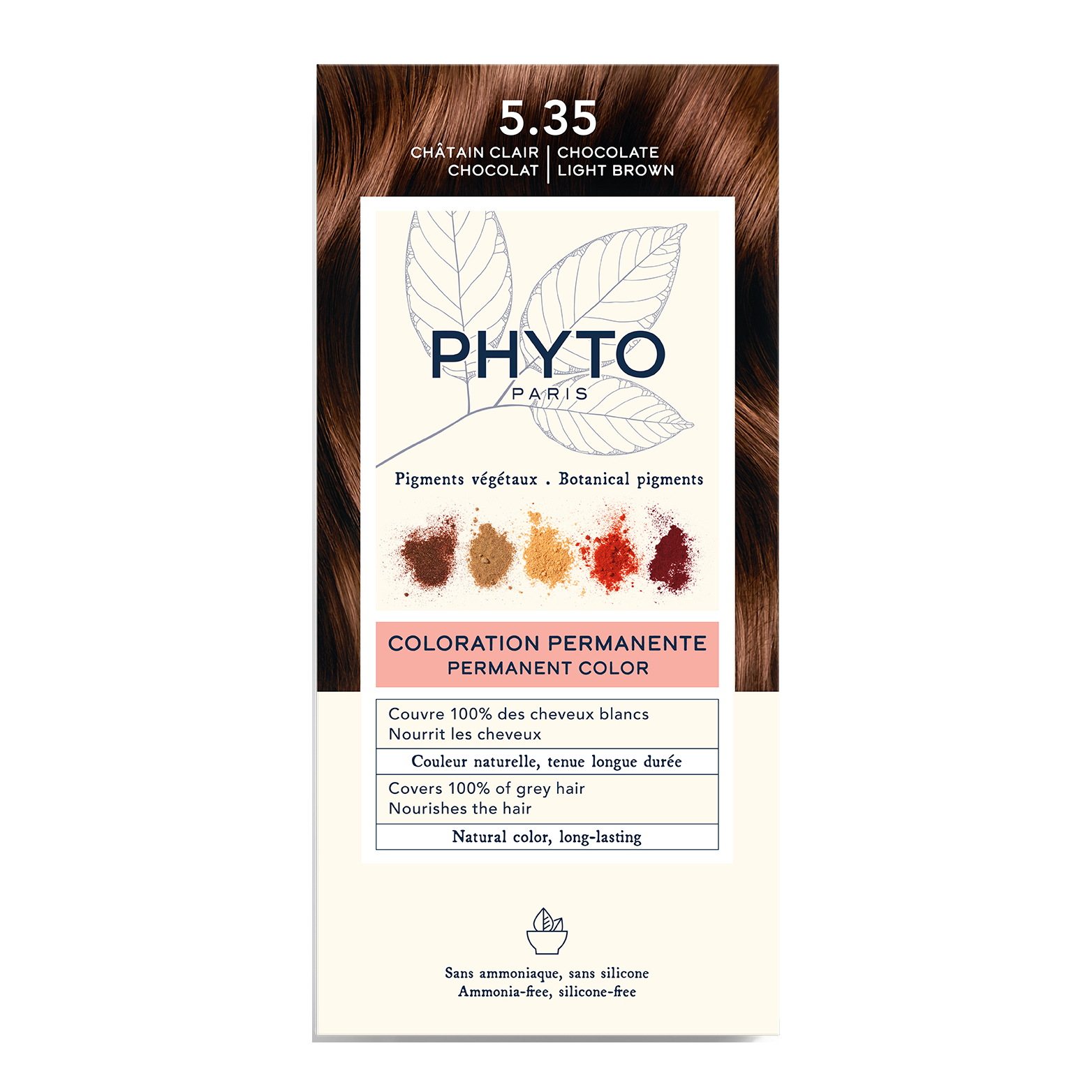 Color kit 5,35 castano chiaro cioccolato 1 latte 50 ml + 1 crema 50 ml + 1 maschera 12 ml