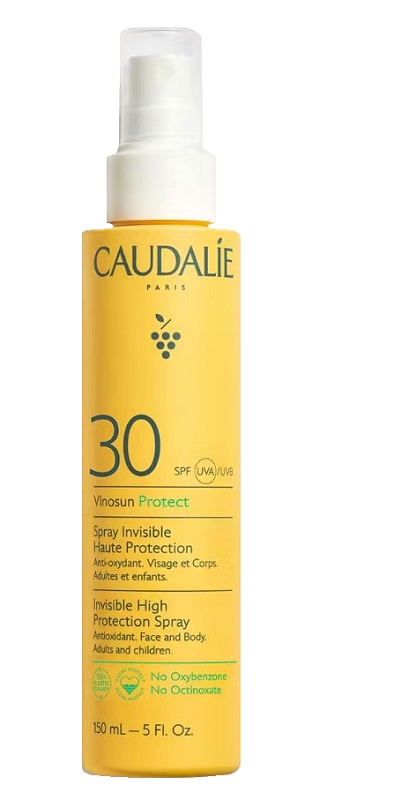 Caudalie Vinosun Spray Invisibile SPF 30 Protezione Anti-età Viso e Corpo 150 ml