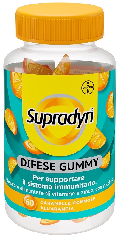 Supradyn Difese Gummy Vitamina C Vitamina D e Zinco 60 Caramelle