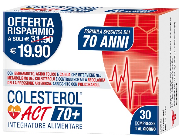 Colesterol act 70+ 30 compresse