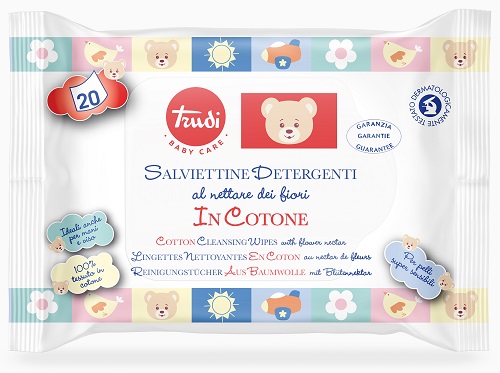 Trudi baby care salviette cotone 20 pezzi
