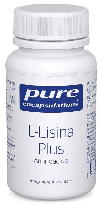 Pure encapsulations l-lisina plus 30 capsule