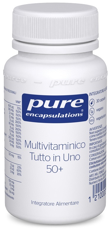 Pure encapsulations multivitaminico tutto in uno 50+ 30 capsule