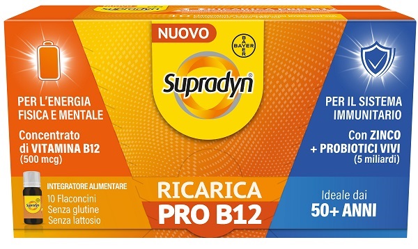 Supradyn Ricarica Pro B12 Integratore Vitamina B12 e Zinco 10