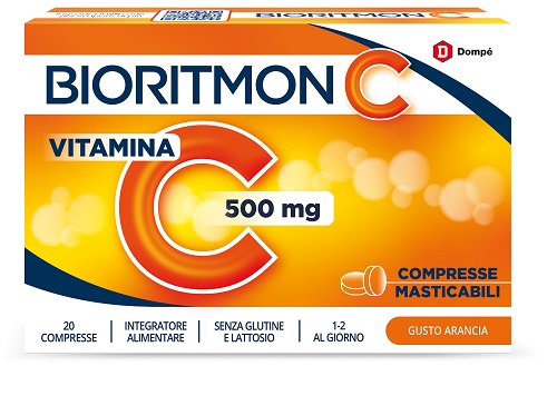 Bioritmon C 500 Vitamina C per Difese Immunitarie 20 Compresse Masticabili