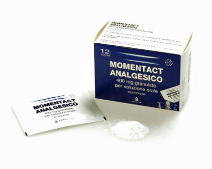 Momentact analgesico 400 mg granulato per soluzione orale