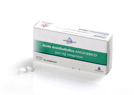 Acido acetilsalicilico angenerico 500 mg compresse