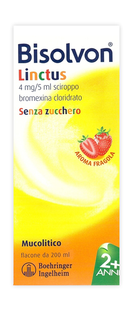 Bisolvon linctus 4 mg/5 ml sciroppo gusto fragola