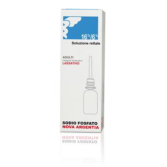 Sodio fosfato nova argentia 16% / 6% soluzione rettale