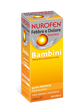 Nurofen febbre e dolore bambini 100mg/5ml sospensione orale