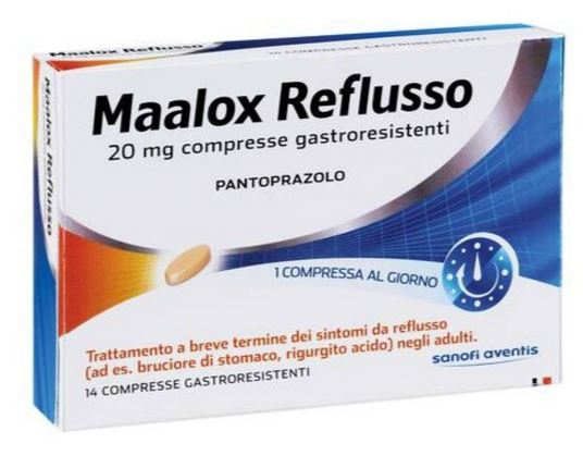 Maalox reflusso 20 mg compresse gastroresistenti