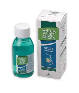 Tantum verde bocca 22,5mg/15 ml + 7,5mg/15 ml collutorio