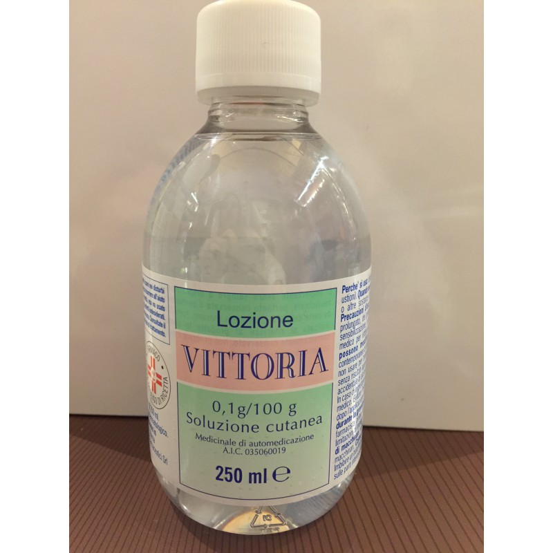 Lozione vittoria 0,1 g/100 g soluzione cutanea
