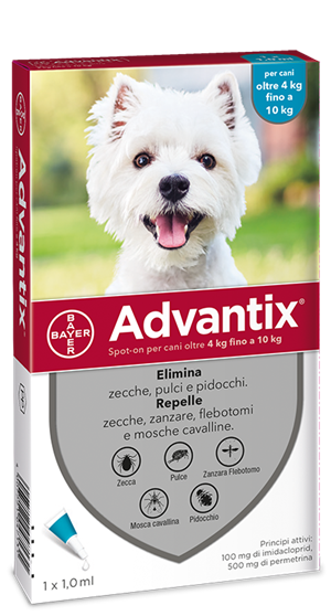 Advantix spot-on 1x1ml 4-10kg