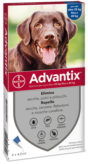Advantix spot-on 4x4ml 25-40kg