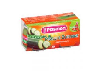 Plasmon omogeneizzato piselli zucchine 80 g x 2 pezzi