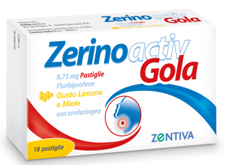 Zerinoactiv gola 8,75 mg pastiglie gusto limone e miele  flurbiprofene