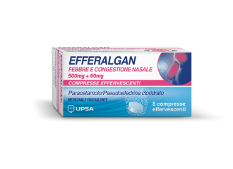 Efferalgan febbre e congestione nasale 500 mg + 60 mg