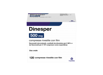 Dinesper 500 mg compresse rivestite con film 120 compresse in blister al/pvc