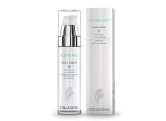 Collagenil active mat daily cream seboregolatrice/purificante per la pelle del viso flacone 50 ml