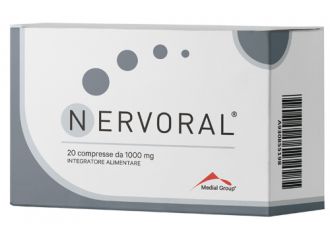 Nervoral 20 compresse 1300mg senza glutine naturalmente privo di lattosio