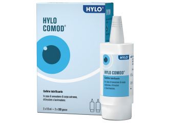 Hylo-comod gocce oculari ialuronato di sodio 0,1% 2 flaconc ini da 10 ml
