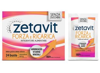 Zetavit forza e ricarica 24 bustine 6 g